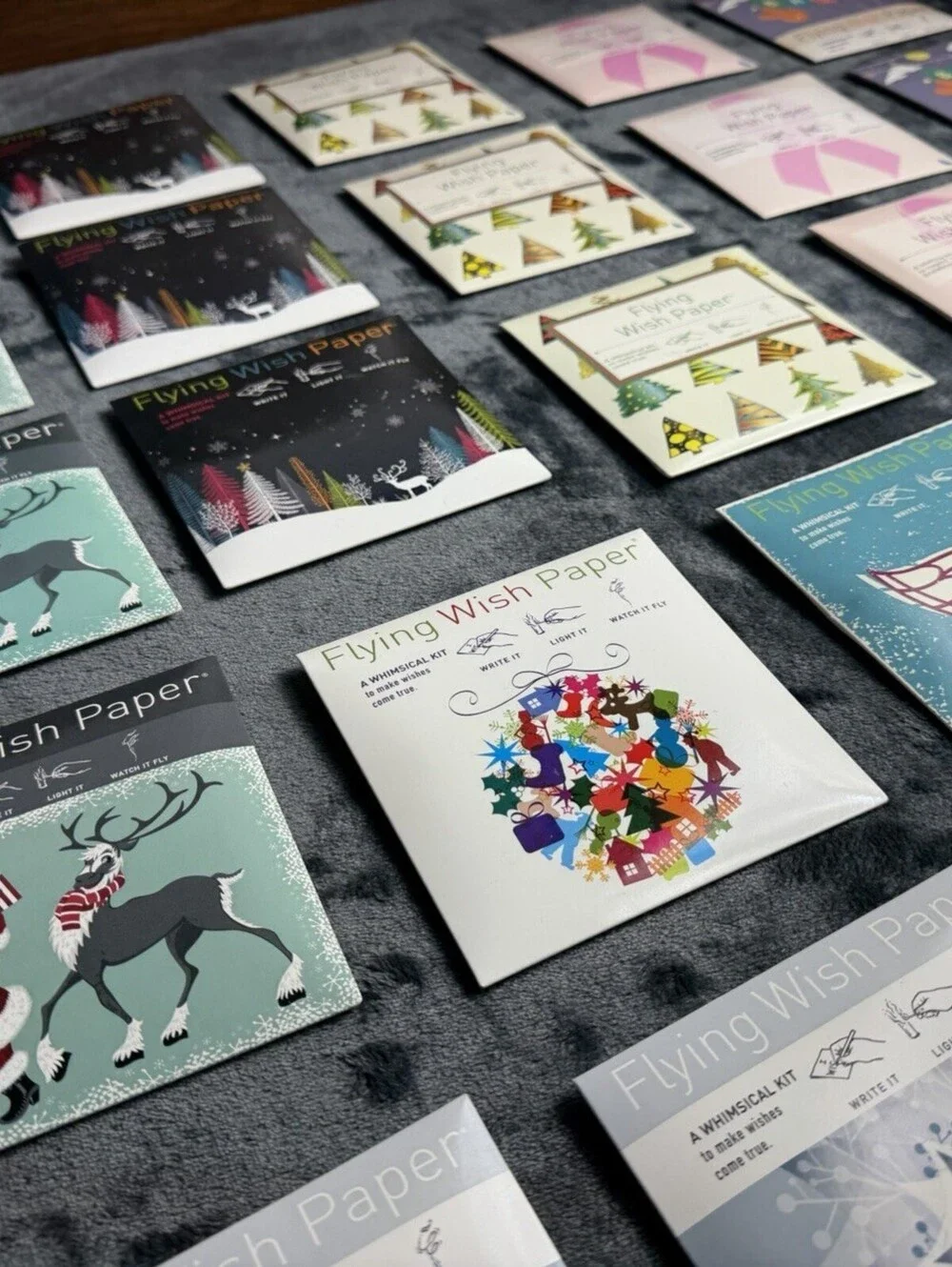 Bulk Lot 24 Flying Wish Paper Kits Whimsical Flying Wishes Holiday Party Favor